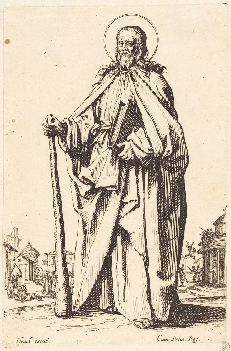 Saint James the Less by Jacques Callot, print, 1631