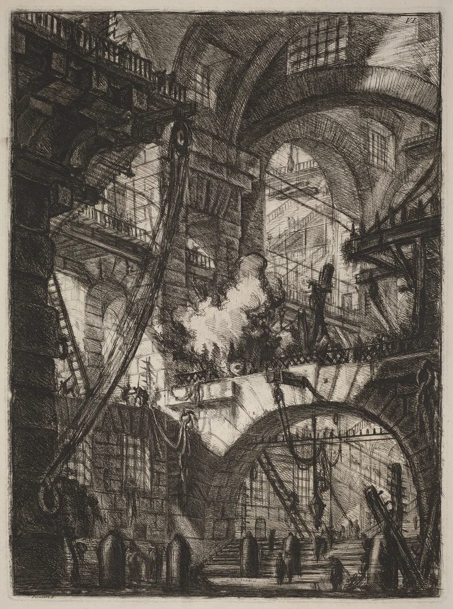 The Smoking Fire by Giovanni Battista Piranesi, print, 1800-1809