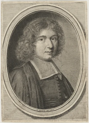 Portrait of a Man by Etienne Gantrel, print, 1677