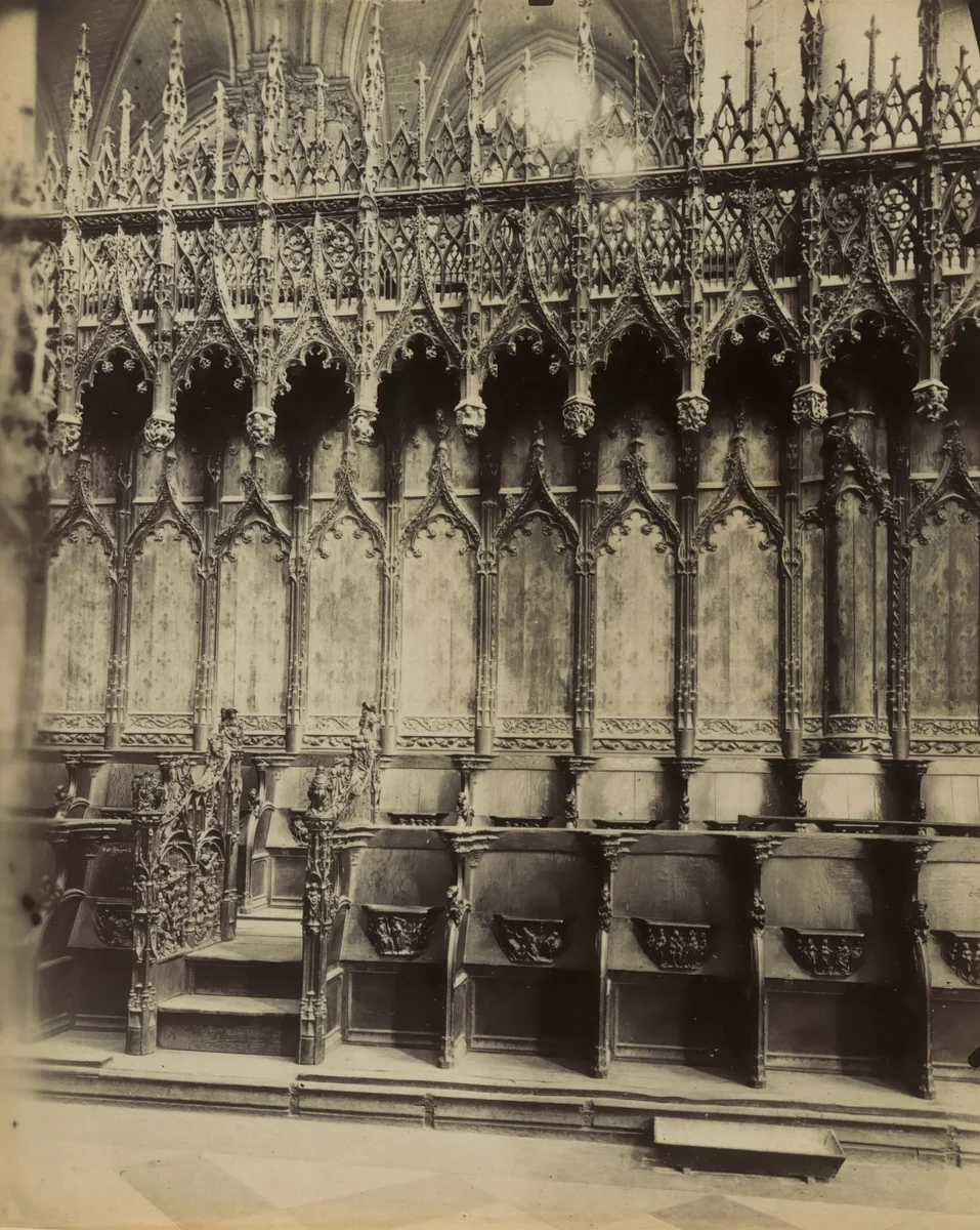 Amiens. Stalles by Eugène Atget, photograph, 1900