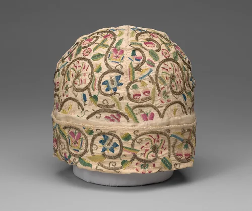 Man's Cap by England, textile, 1601-1625