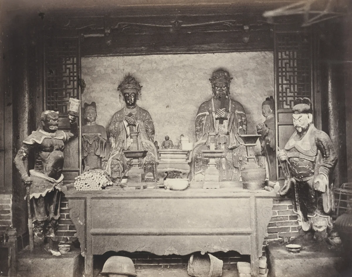 Head Quarter House, 1st Division, Pehtang, China by Felice Beato, photograph, 1860