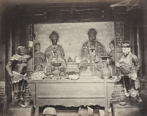 Head Quarter House, 1st Division, Pehtang, China by Felice Beato, photograph, 1860