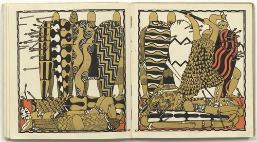 Untitled from Die Nibelungen (The Nibelungs) by Carl Otto Czeschka, illustrated book, 1920