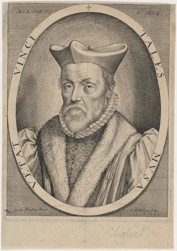 M. de Chalvel by Karel van Mallery, print, 1571-1635