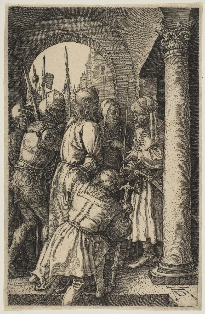 Christ before Pilate, from "The Passion" by Albrecht Dürer, print, 1512
