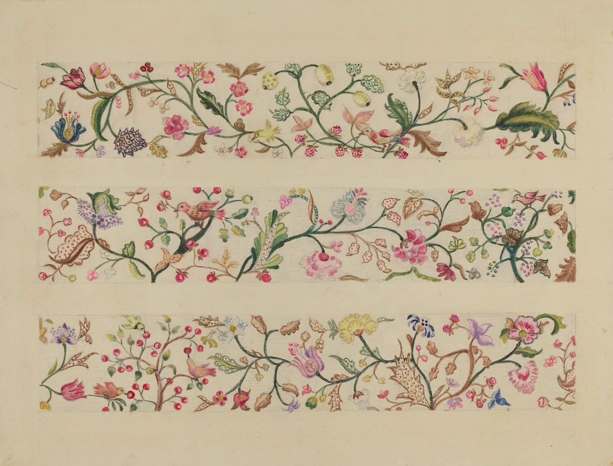 Border or Valance by Fanchon Larzelere, index of american design, 1936
