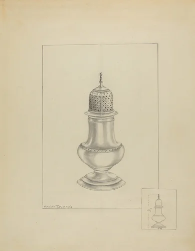 Silver Shaker by Hester Duany, index of american design, 1935-1942