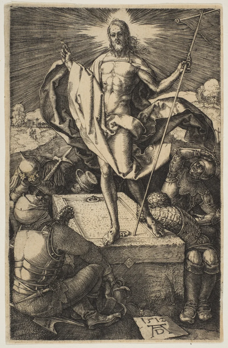 The Resurrection, from "The Passion" by Albrecht Dürer, print, 1511