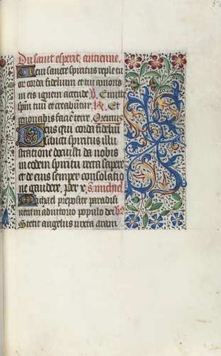 Book of Hours (Use of Rouen): fol. 50r by Master of the Geneva Latini, book, 1465-1475
