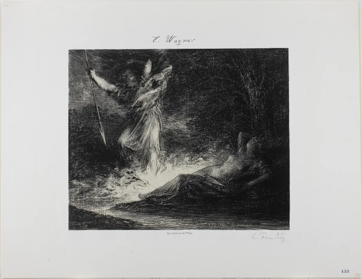 End of The Valkyrie by Henri Fantin-Latour, print, 1879
