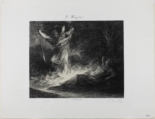 End of The Valkyrie by Henri Fantin-Latour, print, 1879