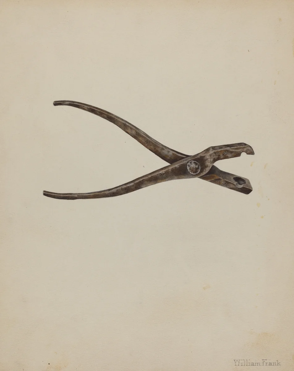 Bullet Mold by William Frank, index of american design, 1940