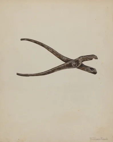 Bullet Mold by William Frank, index of american design, 1940