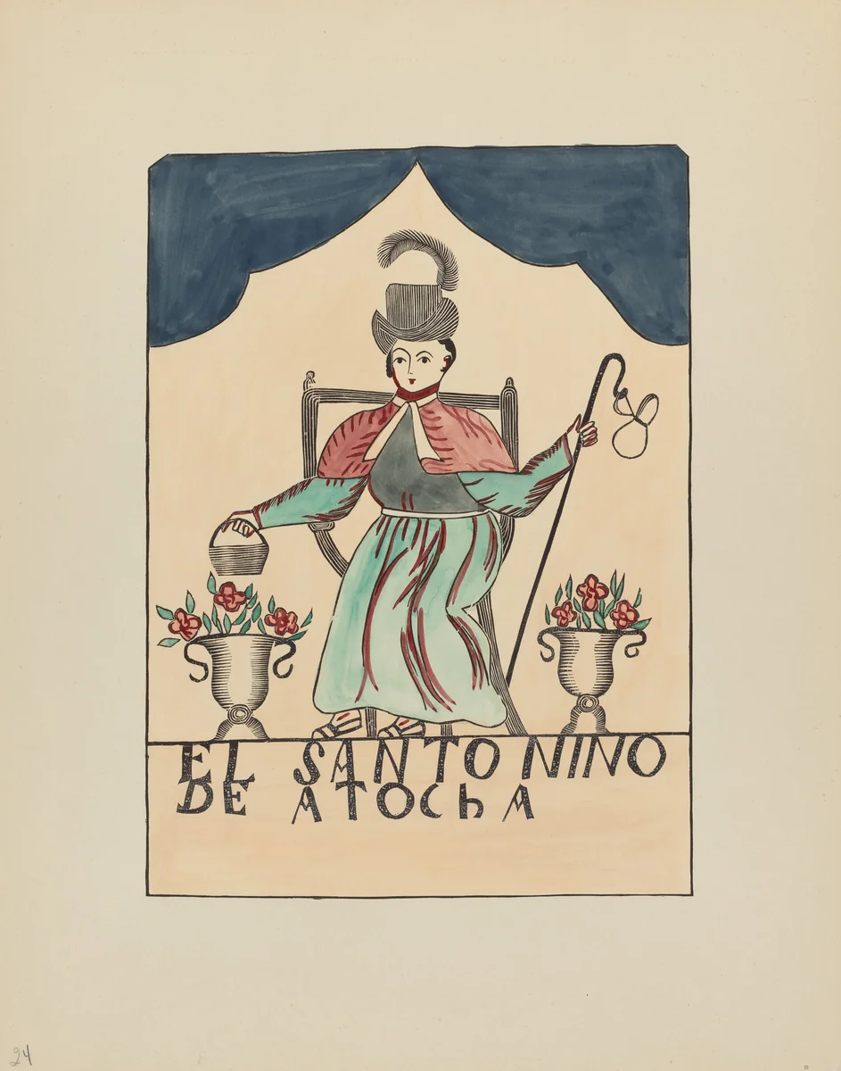 Plate 24: The Lost Child of Atocha: From Portfolio "Spanish Colonial Designs of New Mexico" by American 20th Century, index of american design, 1935-1942