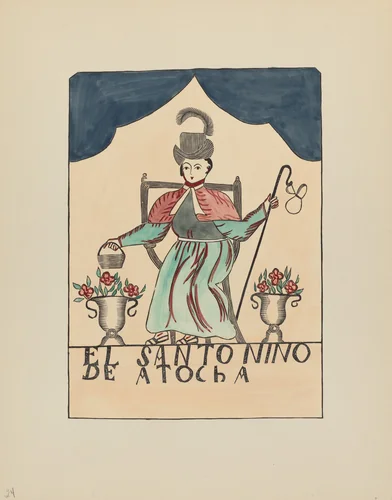 Plate 24: The Lost Child of Atocha: From Portfolio "Spanish Colonial Designs of New Mexico" by American 20th Century, index of american design, 1935-1942