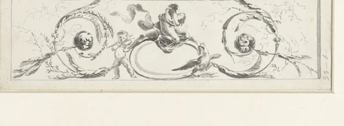 Fries, samengesteld uit acanthus-ranken by Henri Sallembier, drawing, 1763-1820