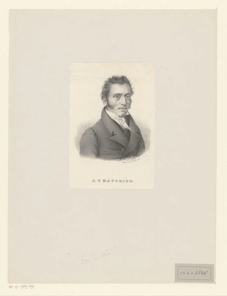 Portret van Jacques-Pierre Maygrier by anonymous, print, 1822-1845