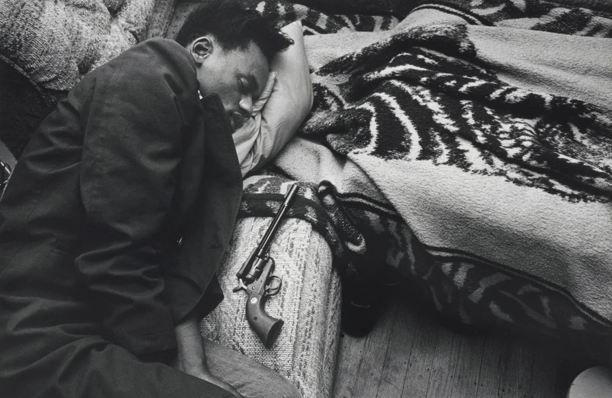 Sleeping Marcos by Jim Goldberg, photograph, 1989