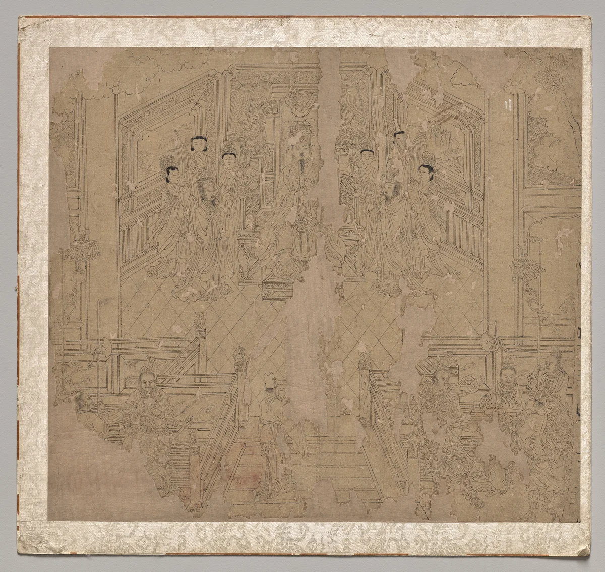 Album of Daoist and Buddhist Themes: Procession of Daoist Deities: Leaf 2 by Unknown, painting, 1200-1299