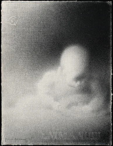 Head of a Child (Emmanuel) by Charles Angrand, print, 1898