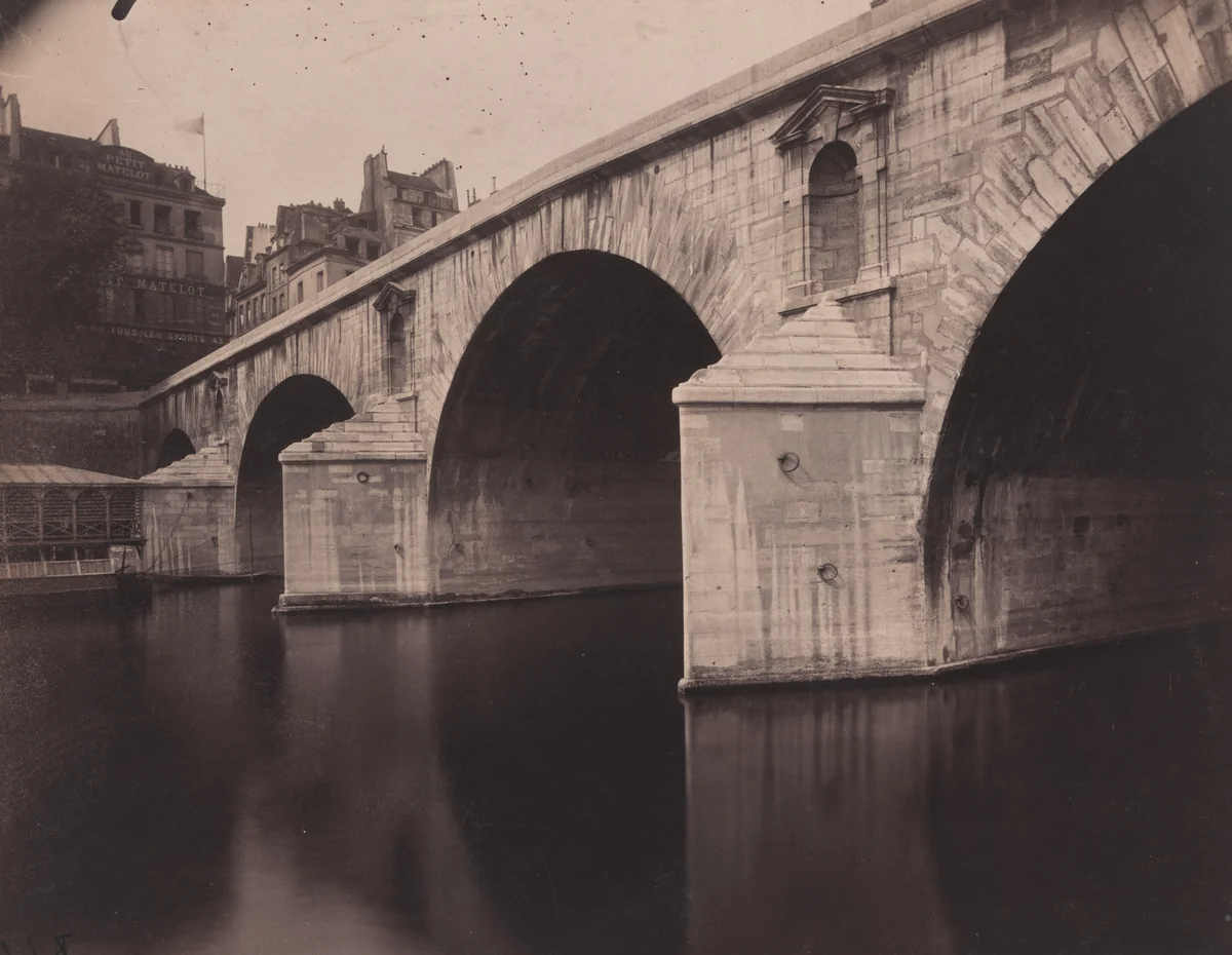 Pont Marie by Eugène Atget, photograph, 1912