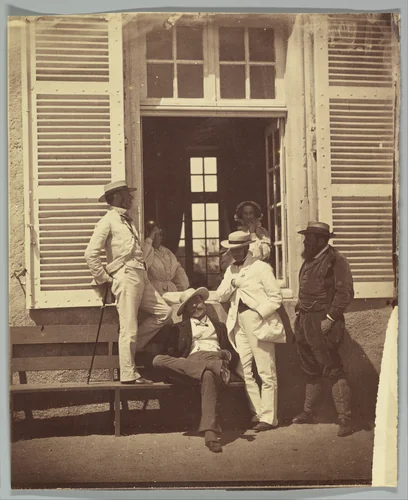 Quelques familiers de Louis Robert by Olympe Aguado de las Marismas, photograph, 1858-1862
