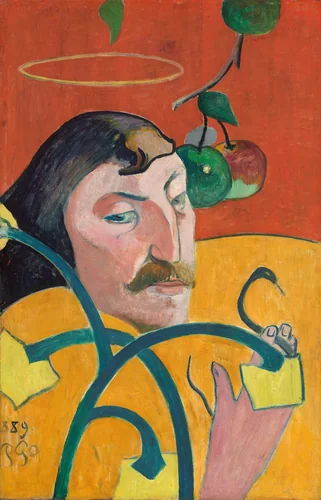 Self-Portrait by Paul Gauguin, painting, 1889