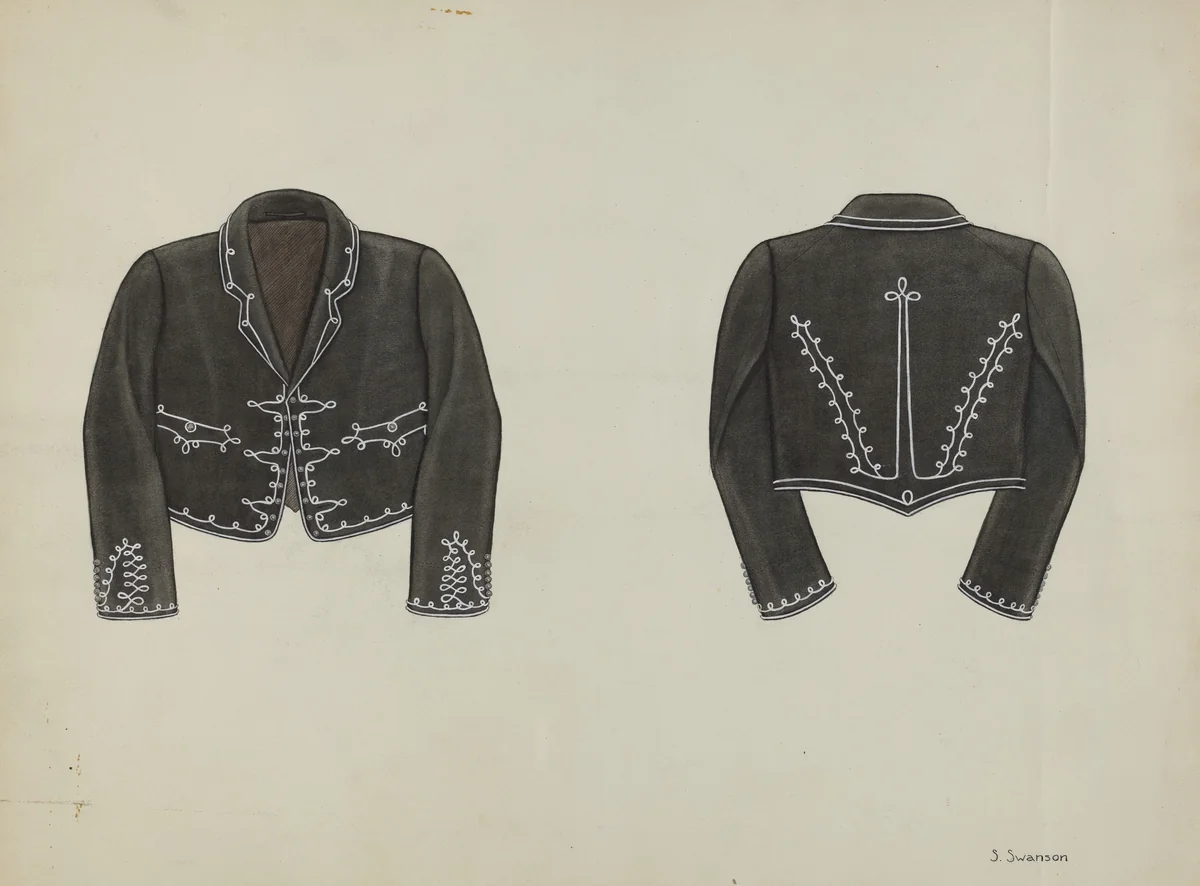 Man's Bolero by Syrena Swanson, index of american design, 1936