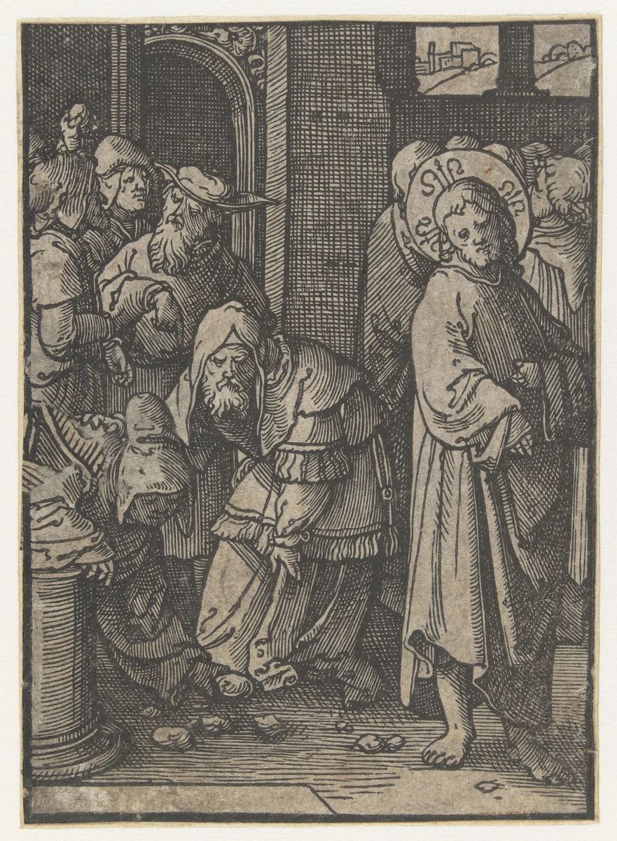 Christus bedreigd met steniging by Unknown, print, 1518-1522
