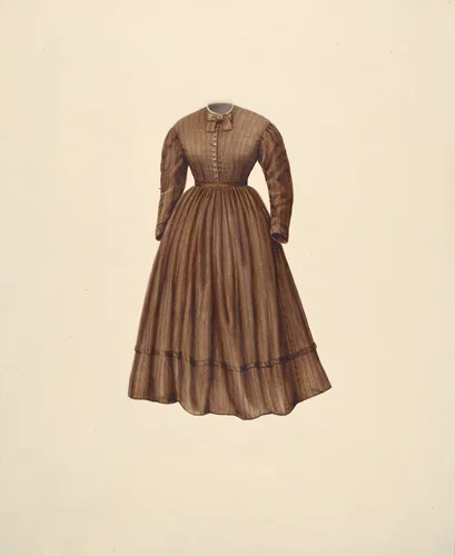 Bishop Hill: Dress by H. Langden Brown, index of american design, 1938