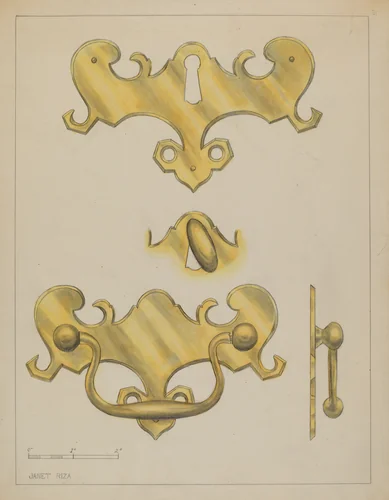 Drawer Pull by Janet Riza, index of american design, 1936