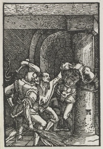 The Fall and Redemption of Man: Flagellation of Christ by Albrecht Altdorfer, print, 1510-1520