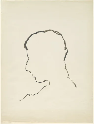 Profile of Valentine Godé-Darel by Ferdinand Hodler, drawing, 1914