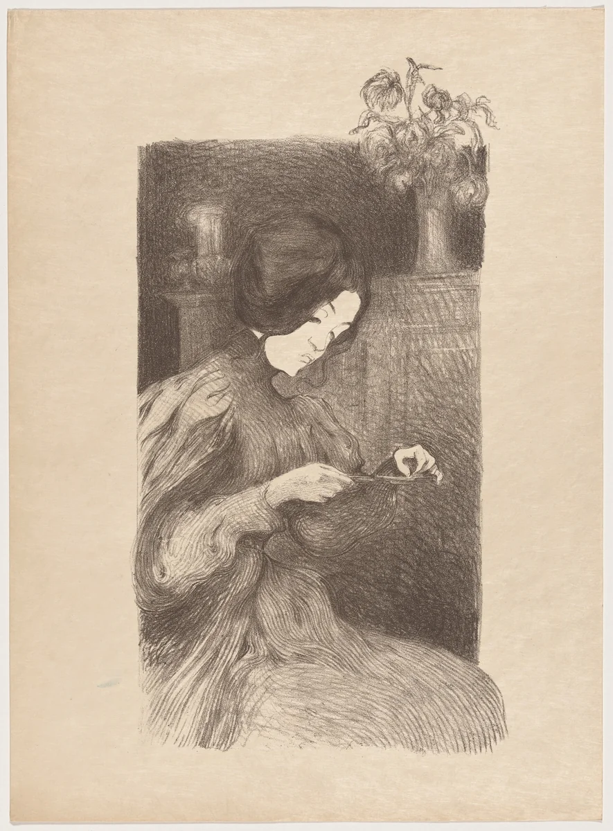 Le solitaire by B.-A. Neuburger, print, 1895