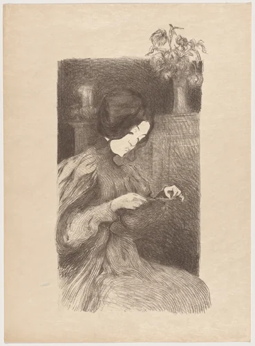 Le solitaire by B.-A. Neuburger, print, 1895