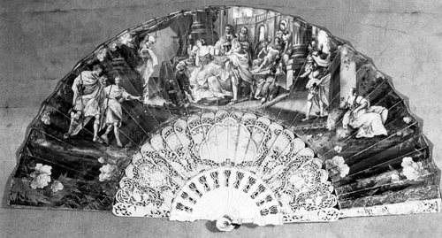 Fan by France, textile, 1701-1800