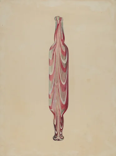 Rolling Pin (Glass) by Donald Williams, index of american design, 1938