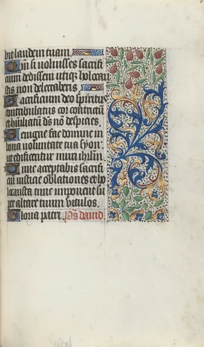 Book of Hours (Use of Rouen): fol. 87r by Master of the Geneva Latini, book, 1465-1475
