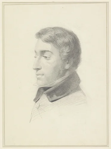 Portret van Arend Bakker by Jacobus Everhardus Josephus van den Berg, drawing, 1825-1861