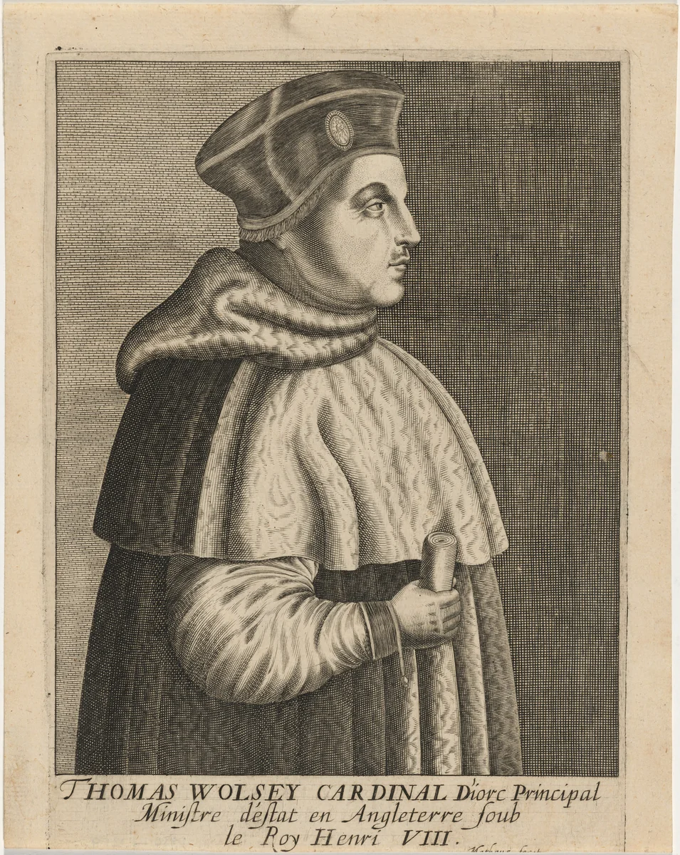 Thomas Wolsey, Cardinal, Lord Chancellor, Archbishop of York by Unknown 19th Century, print, 1800-1899