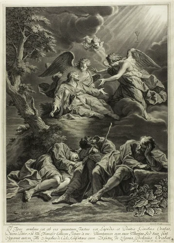 Christ at Gethsemane by Pierre-Imbert Drevet, print, 1717-1738
