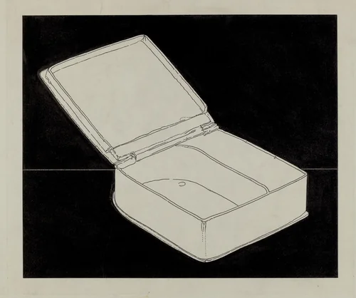 Pewter Box by Harry Goodman, index of american design, 1937