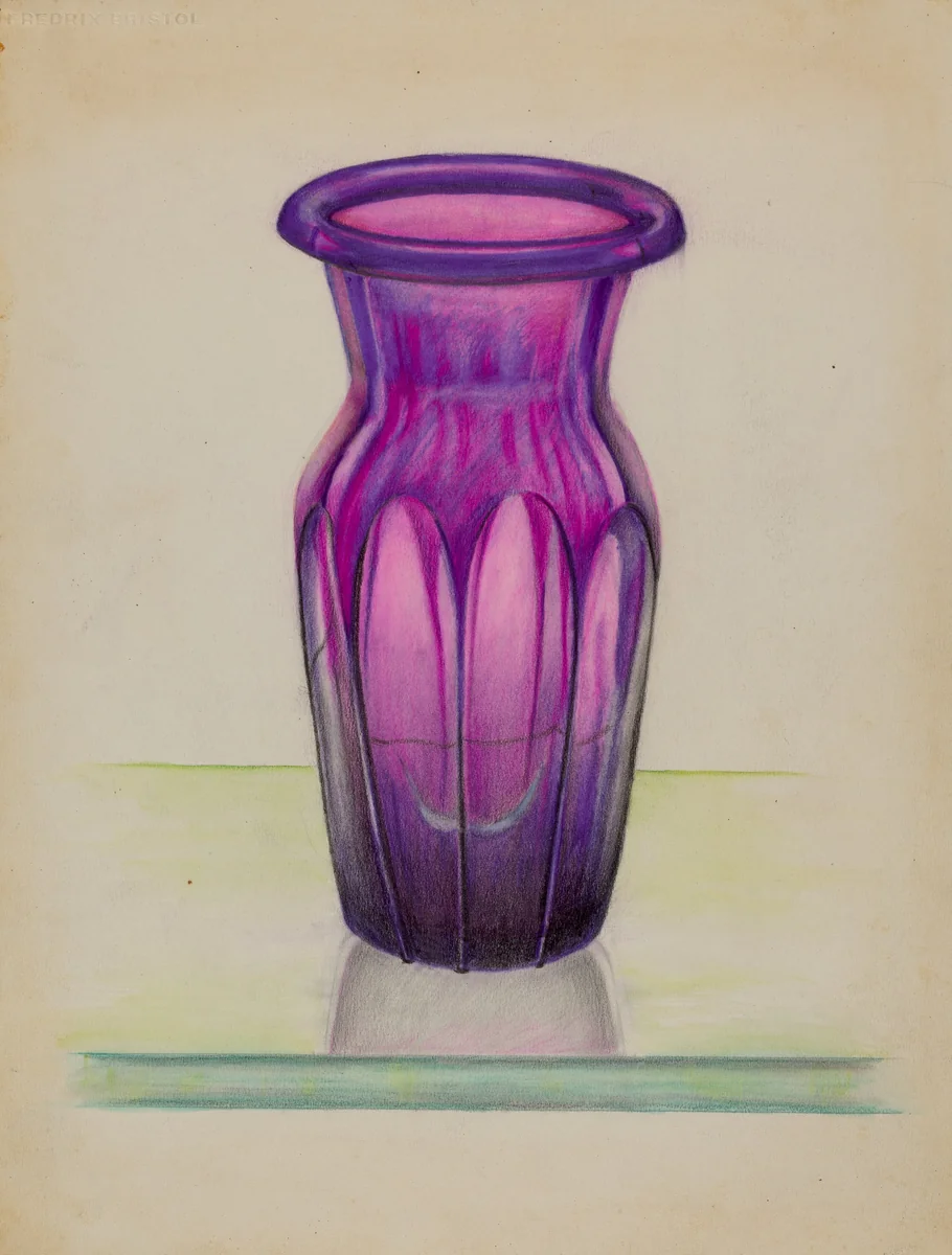 Vase by John Tarantino, index of american design, 1935-1942