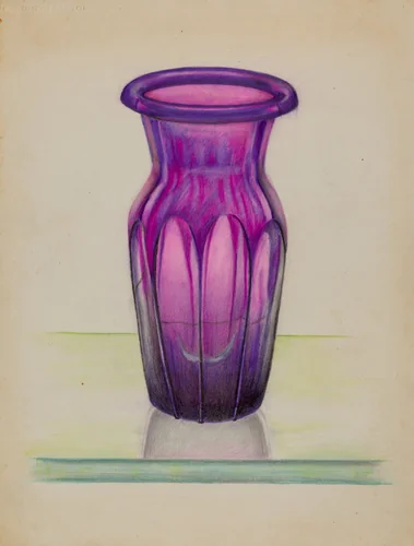 Vase by John Tarantino, index of american design, 1935-1942