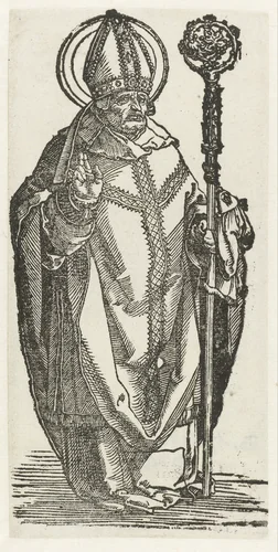Heilige Arnulf by Unknown, print, 1515-1550