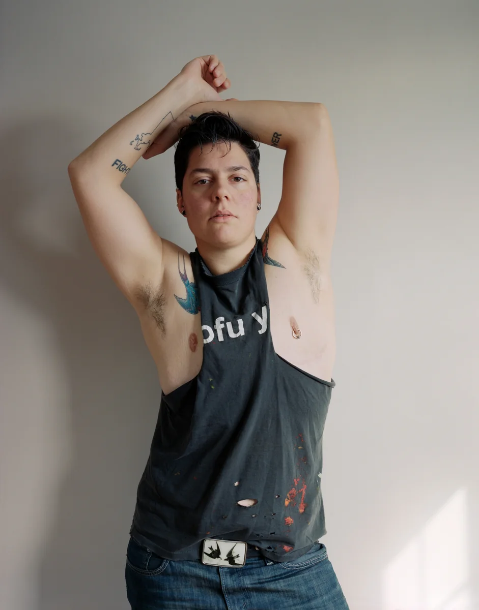 Self-Portrait (Muscle Shirt) by Jess T. Dugan, photograph, 2013