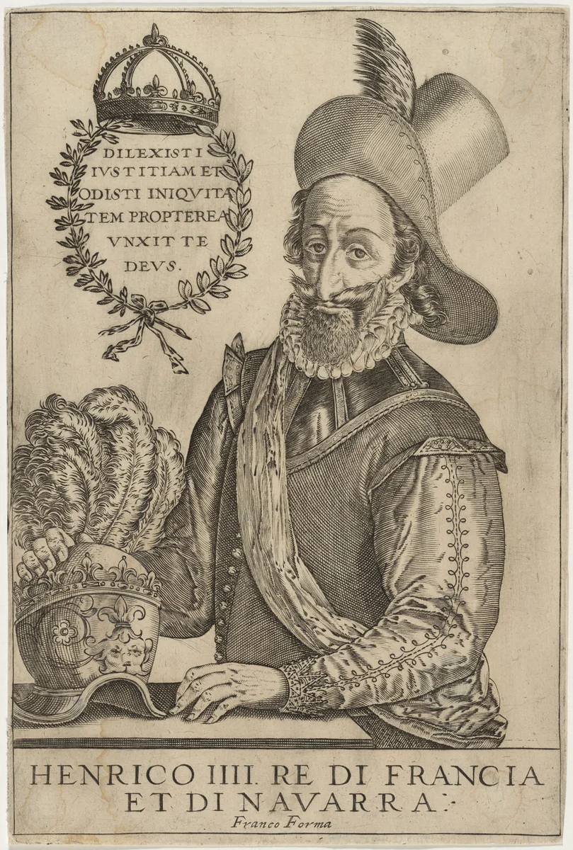 Henry IV by Giacomo Franco, print, 1550-1620