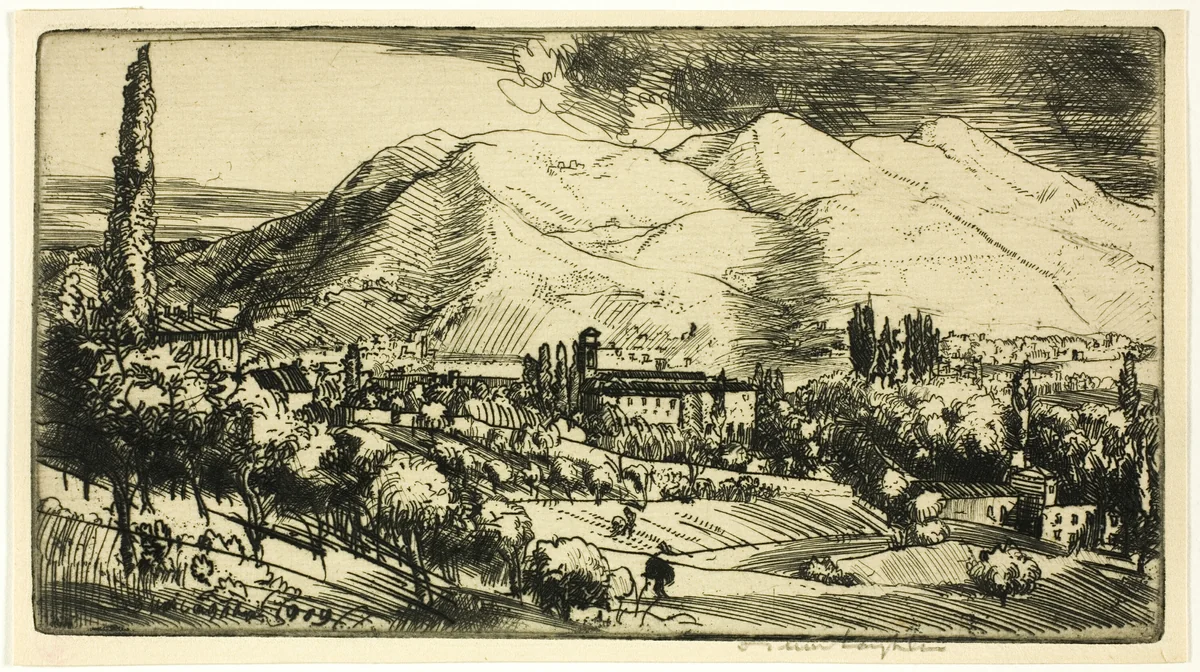 In the Tuscan Hills by Donald Shaw MacLaughlan, print, 1909