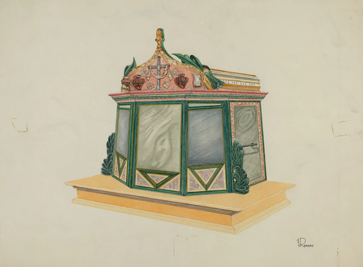 Tabernacle by Josephine C. Romano, index of american design, 1939